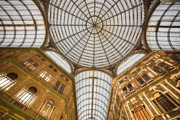 Jaynes Gallery 아티스트의 Europe-Italy-Naples-Looking up at Galleria Umberto shopping arcade ceiling작품입니다.